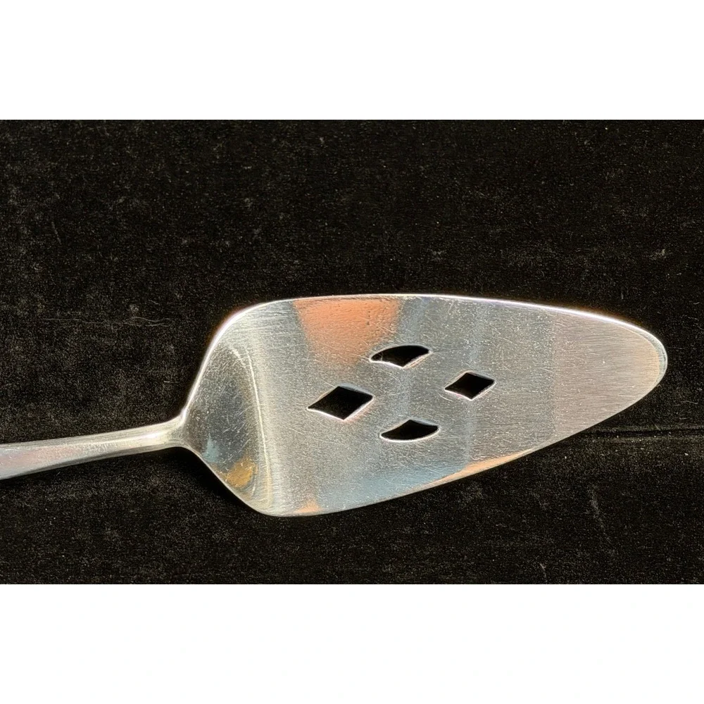 Kingston Stainless Japan Pie Cake Server-Mid Century, Modern Diamond Cutout, NEW